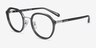 Coach HC5162 Transparent Gray MetalEyeglass Frames from EyeBuyDirect, Angle View