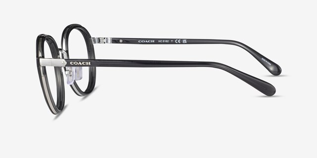 Coach HC5162 Transparent Gray MetalEyeglass Frames from EyeBuyDirect, Side View