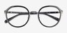 Coach HC5162 Transparent Gray MetalEyeglass Frames from EyeBuyDirect, Closed View