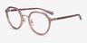 Coach HC5162 Transparent Berry MetalEyeglass Frames from EyeBuyDirect, Angle View