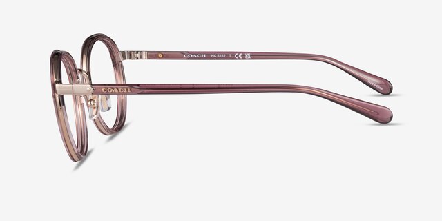 Coach HC5162 Transparent Berry MetalEyeglass Frames from EyeBuyDirect, Side View