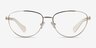 Ralph RA6049 Gold MetalEyeglass Frames from EyeBuyDirect, Front View