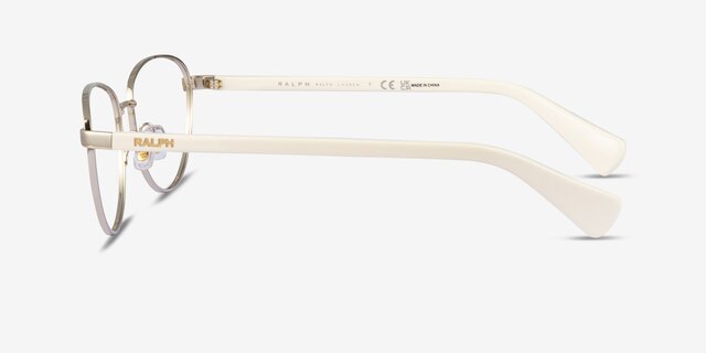 Ralph RA6049 Gold MetalEyeglass Frames from EyeBuyDirect, Side View