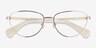 Ralph RA6049 Gold MetalEyeglass Frames from EyeBuyDirect, Closed View