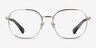 Ralph RA6051 Gold MetalEyeglass Frames from EyeBuyDirect, Front View