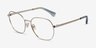 Ralph RA6051 Gold MetalEyeglass Frames from EyeBuyDirect, Angle View