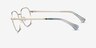 Ralph RA6051 Gold MetalEyeglass Frames from EyeBuyDirect, Side View