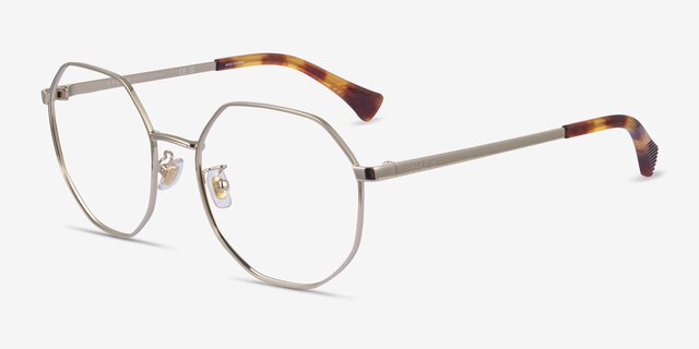 Ralph RA6052 Gold MetalEyeglass Frames from EyeBuyDirect, Angle View