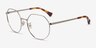 Ralph RA6052 Gold MetalEyeglass Frames from EyeBuyDirect, Angle View