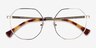 Ralph RA6052 Gold MetalEyeglass Frames from EyeBuyDirect, Closed View