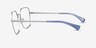 Ralph RA6053 Argenté MétalMontures de lunettes de vue d'EyeBuyDirect, Vue de Côté