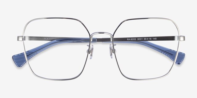 Ralph RA6053 Argenté MétalMontures de lunettes de vue d'EyeBuyDirect, Vue Rapprochée