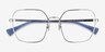 Ralph RA6053 Argenté MétalMontures de lunettes de vue d'EyeBuyDirect, Vue Rapprochée