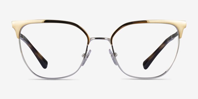 Vogue Eyewear VO4249 Silver Gold MétalMontures de lunettes de vue d'EyeBuyDirect, Vue de Face