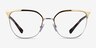 Vogue Eyewear VO4249 Silver Gold MétalMontures de lunettes de vue d'EyeBuyDirect, Vue de Face
