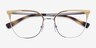 Vogue Eyewear VO4249 Silver Gold MétalMontures de lunettes de vue d'EyeBuyDirect, Vue Rapprochée