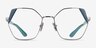 Vogue Eyewear VO4270 Silver Blue MetalEyeglass Frames from EyeBuyDirect, Front View