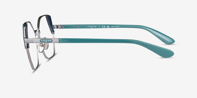 Vogue Eyewear VO4270 Silver Blue MetalEyeglass Frames from EyeBuyDirect, Side View