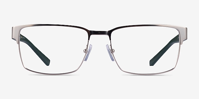 Armani Exchange AX1019 Matte Silver MetalEyeglass Frames from EyeBuyDirect, Front View