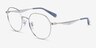 Coach HC5175 CY044 Shiny Silver MetalEyeglass Frames from EyeBuyDirect, Angle View