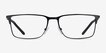 Armani Exchange AX1073 Matte Black MetalEyeglass Frames from EyeBuyDirect, Front View