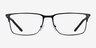 Armani Exchange AX1073 Matte Black MetalEyeglass Frames from EyeBuyDirect, Front View