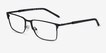 Armani Exchange AX1073 Matte Black MetalEyeglass Frames from EyeBuyDirect, Angle View