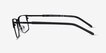 Armani Exchange AX1073 Matte Black MetalEyeglass Frames from EyeBuyDirect, Side View
