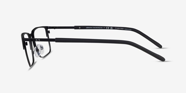 Armani Exchange AX1073 Matte Black MetalEyeglass Frames from EyeBuyDirect, Side View
