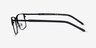 Armani Exchange AX1073 Matte Black MetalEyeglass Frames from EyeBuyDirect, Side View