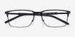 Armani Exchange AX1073 Matte Black MetalEyeglass Frames from EyeBuyDirect, Closed View