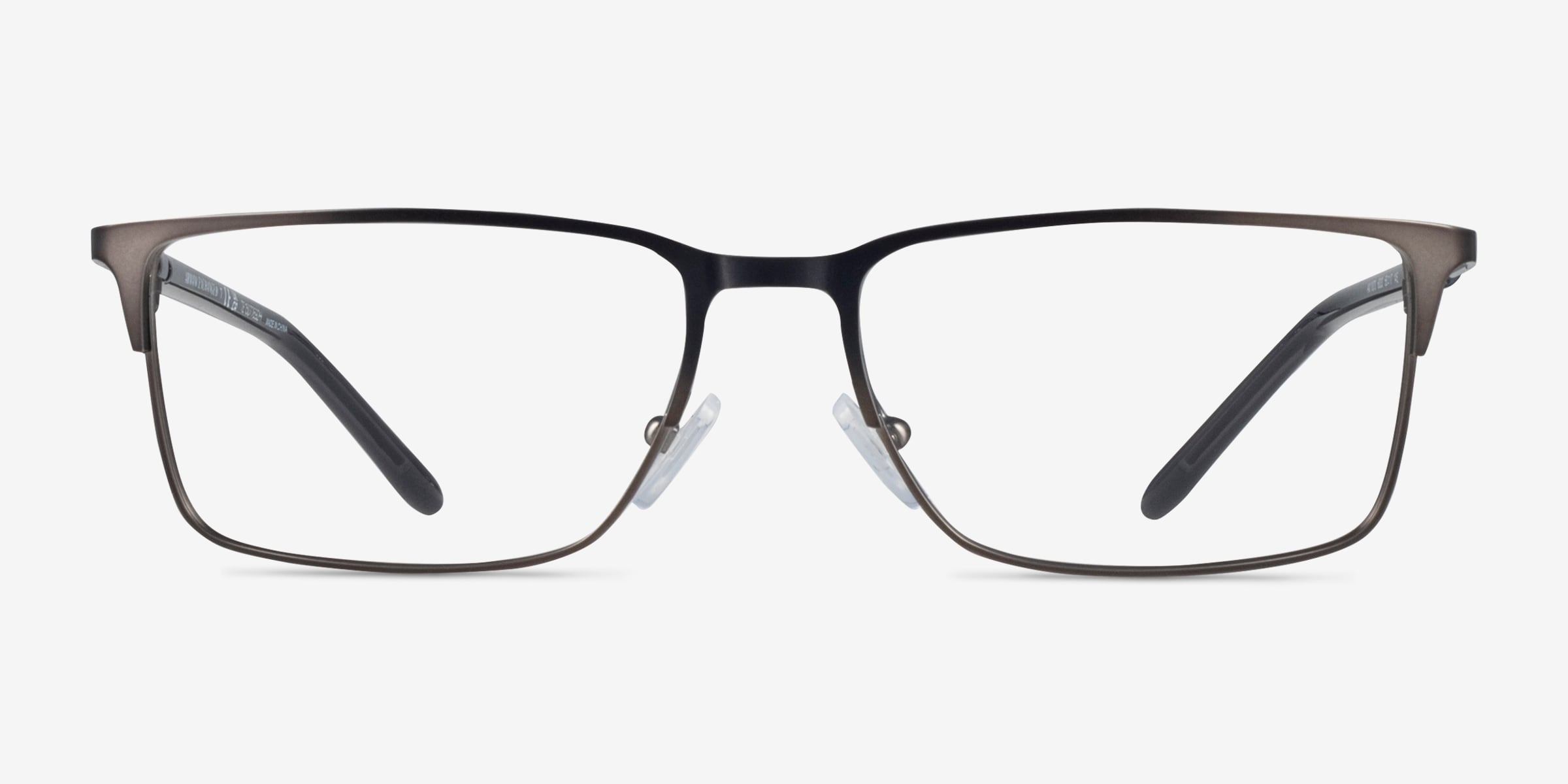 Armani Exchange AX1073 - Rectangle Matte Gunmetal Frame Glasses