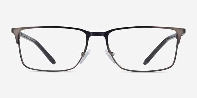 Armani Exchange AX1073 Matte Gunmetal MétalMontures de lunettes de vue d'EyeBuyDirect, Vue de Face
