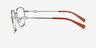 Armani Exchange AX1074 Matte Silver MetalEyeglass Frames from EyeBuyDirect, Side View