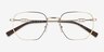 Armani Exchange AX1074 Matte Pale Gold MétalMontures de lunettes de vue d'EyeBuyDirect, Vue Rapprochée
