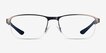 Armani Exchange AX1061 Matte Gunmetal MetalEyeglass Frames from EyeBuyDirect, Front View
