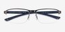 Armani Exchange AX1061 Matte Gunmetal MetalEyeglass Frames from EyeBuyDirect, Closed View