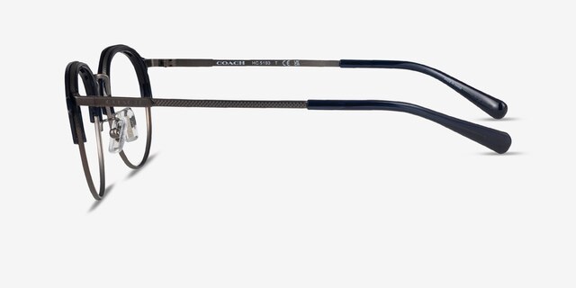 Coach HC5193 Satin Gunmetal MétalMontures de lunettes de vue d'EyeBuyDirect, Vue de Côté