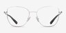 Coach HC5197D Shiny Silver MetalEyeglass Frames from EyeBuyDirect, Front View