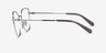 Coach HC5197D Shiny Silver MetalEyeglass Frames from EyeBuyDirect, Side View