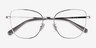 Coach HC5197D Shiny Silver MetalEyeglass Frames from EyeBuyDirect, Closed View