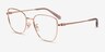 Coach HC5197D Shiny Rose Gold MétalMontures de lunettes de vue d'EyeBuyDirect, Vue d'Angle