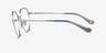 Coach HC5192 Shiny Silver MetalEyeglass Frames from EyeBuyDirect, Side View