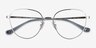 Coach HC5192 Shiny Silver MetalEyeglass Frames from EyeBuyDirect, Closed View