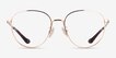 Coach HC5192 Shiny Rose Gold MetalEyeglass Frames from EyeBuyDirect, Front View