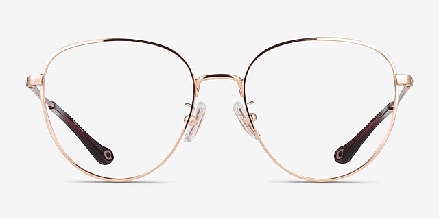 Coach HC5192 Shiny Rose Gold MétalMontures de lunettes de vue d'EyeBuyDirect, Vue de Face