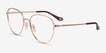 Coach HC5192 Shiny Rose Gold MetalEyeglass Frames from EyeBuyDirect, Angle View