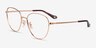 Coach HC5192 Shiny Rose Gold MétalMontures de lunettes de vue d'EyeBuyDirect, Vue d'Angle