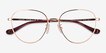 Coach HC5192 Shiny Rose Gold MetalEyeglass Frames from EyeBuyDirect, Closed View