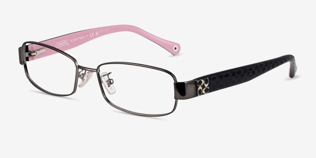 Coach HC5001 Taryn Dark Silver MetalEyeglass Frames from EyeBuyDirect, Angle View